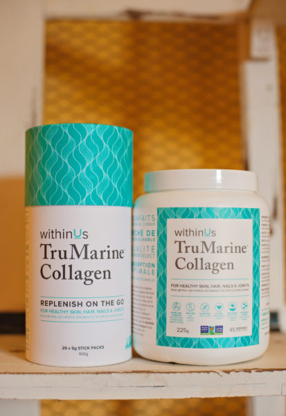 TruMarine Collagen is a premium select grade hydrolized collagen supplement. It is 100% pure and free of additives or preservatives.  It provides a high concentration of specific amino acids which help with the formation of collagen within the body. This increases skin hydration, reduces joint pain, strengthens hair and nails, and improves bone health. TruMarine Collagen is extracted exclusively from the scales of wild, sustainable fish caught from the deep, clean waters of the South Pacific Ocean. It is Health Canada approved and considered safe by the World Health organization and the FDA.